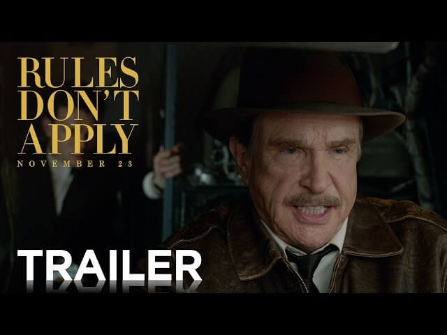 Warren Beatty’s Howard Hughes movie, Rules Don’t Apply, finally has a trailer