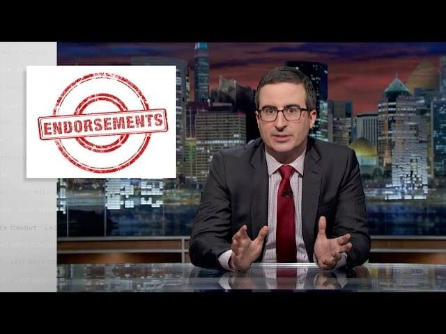 John Oliver won’t endorse candidates but will endorse Pushing Tin