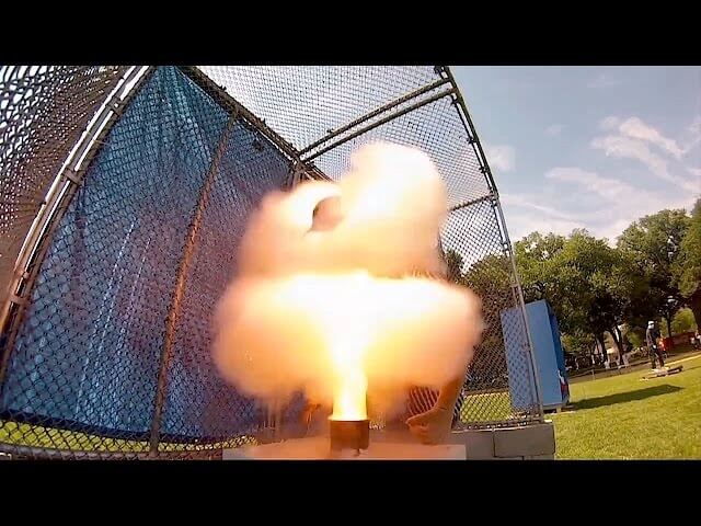 This fireworks safety demonstration is a horror show