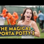 Improv Everywhere brought its magical, mummy-filled Porta Potty back to New York’s Governors Ball