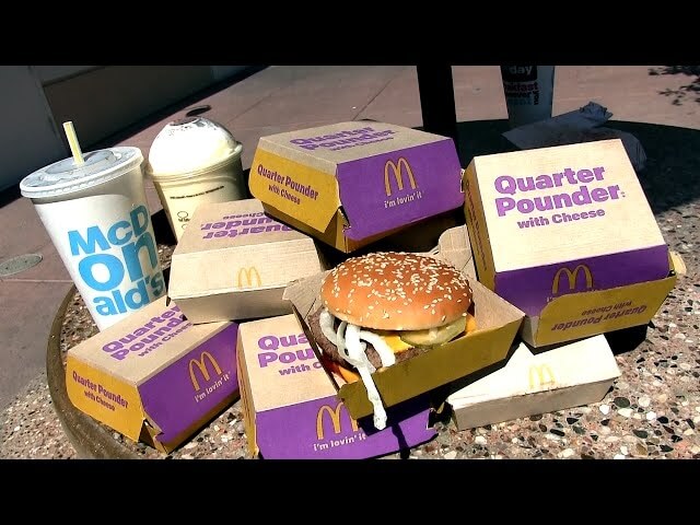 Celebrate America by watching a man eat 10 Quarter Pounders in five minutes