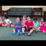 This little boy is having the time of his life clapping to songs