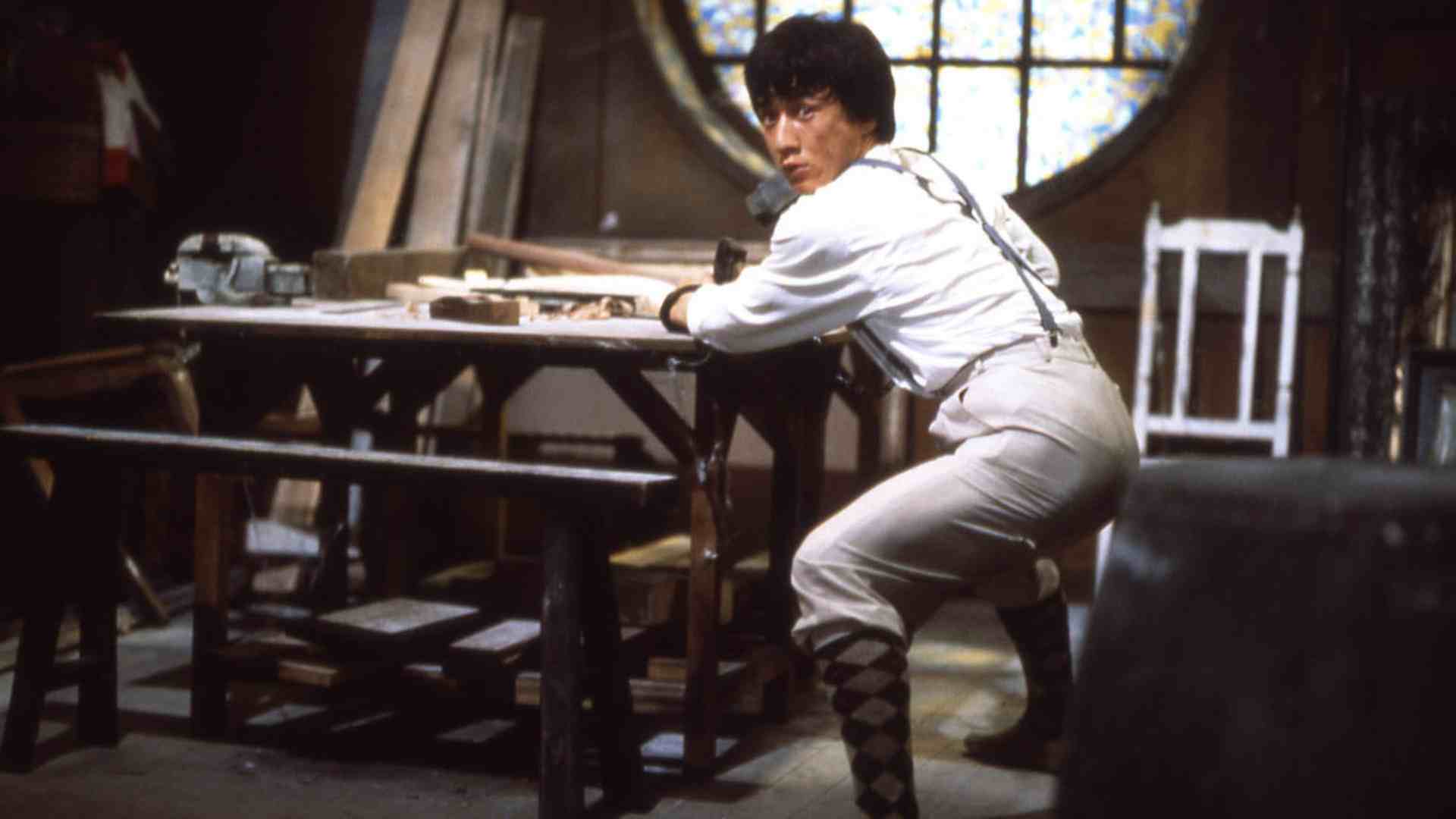 Jackie Chan perfects his goofy, amazing, insanely dangerous style