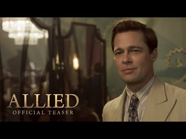 Brad Pitt and Marion Cotillard look hot, fight Nazis in the Allied teaser