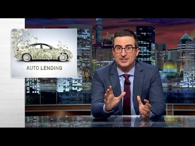 John Oliver sees subprime auto lending as The Big Short sequel we’re all dreading