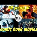 Fly through 50 years of comic-book films in just three minutes