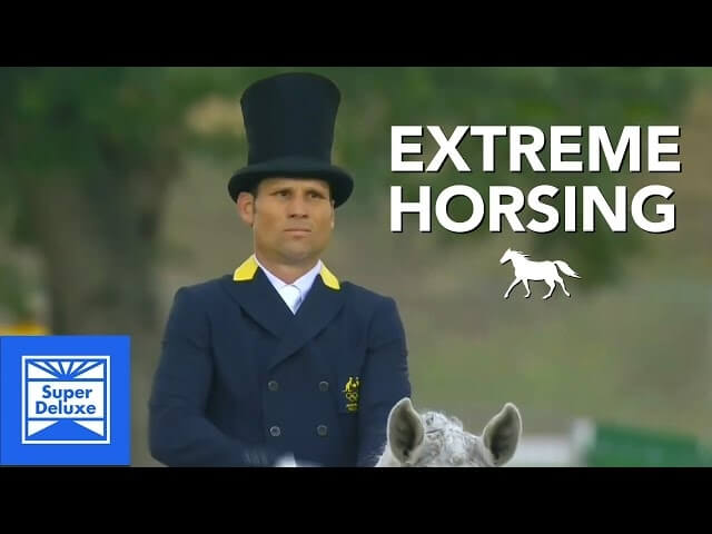 Equestrian dressage goes totally extreme in this high-octane parody