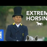 Equestrian dressage goes totally extreme in this high-octane parody