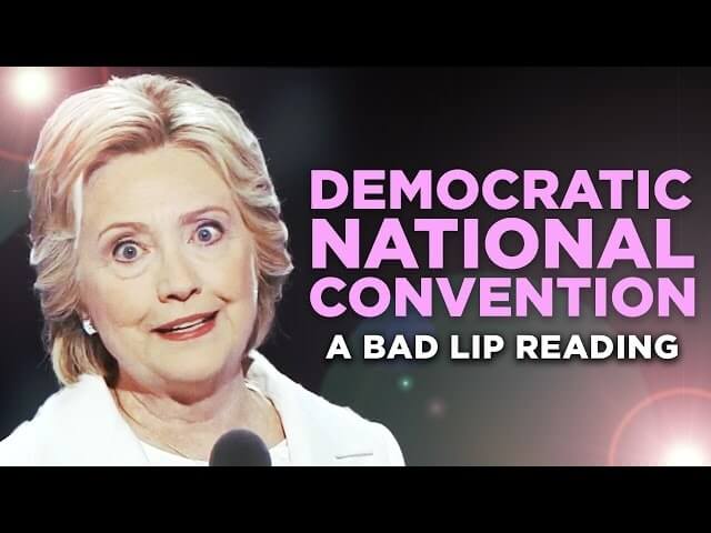 The Democratic National Convention gets filtered through Bad Lip Reading