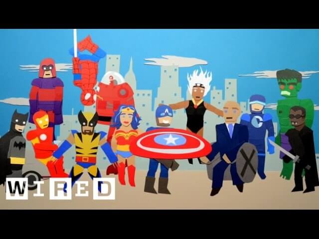 Stop-motion animation video explores the numbers behind superhero films
