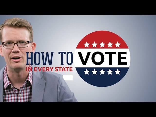 Hank Green records individual videos explaining how to vote in all 50 states