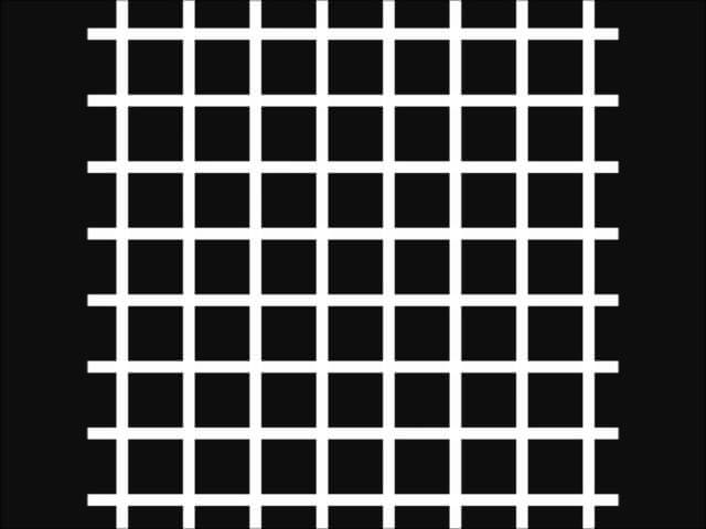 This grid illusion is a sure gateway to madness