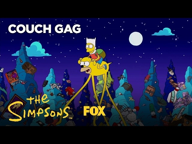 It’s Adventure Time for The Simpsons couch gag