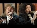 James Corden and Danny McBride flash back to 1990 as Michael Bolton and Kenny G