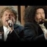 James Corden and Danny McBride flash back to 1990 as Michael Bolton and Kenny G