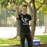 Watch Meat Wave play a round of cornhole with meat