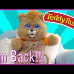 When you gaze into the new Teddy Ruxpin, the new Teddy Ruxpin gazes also into you