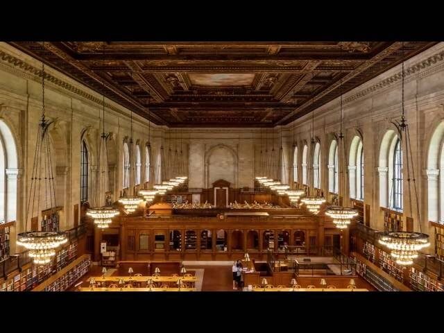 Relax to a time lapse of the New York Public Library restocking 52,000 books