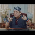 Patton Oswalt rocks the stars and stripes in new Weezer video