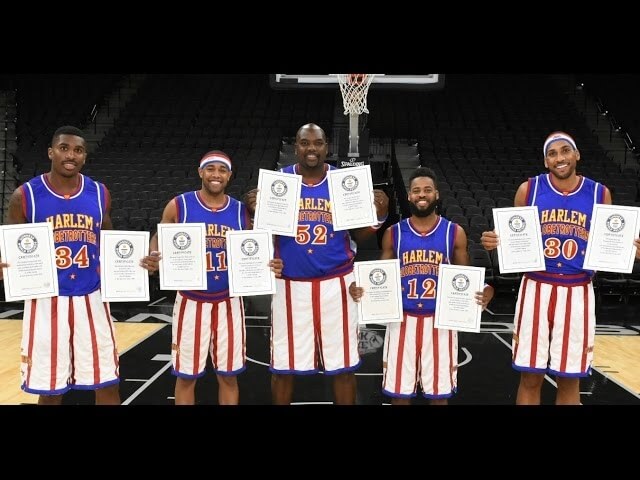 Watch the Harlem Globetrotters do some great Harlem Globetrotters-y shit