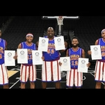 Watch the Harlem Globetrotters do some great Harlem Globetrotters-y shit