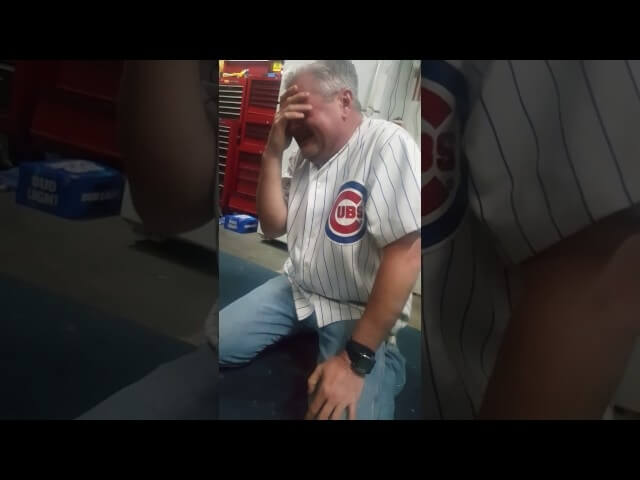 Experience genuine human emotion watching Cubs fans go nuts