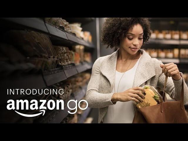 Grab and go: There are no checkout lines at Amazon’s new grocery store