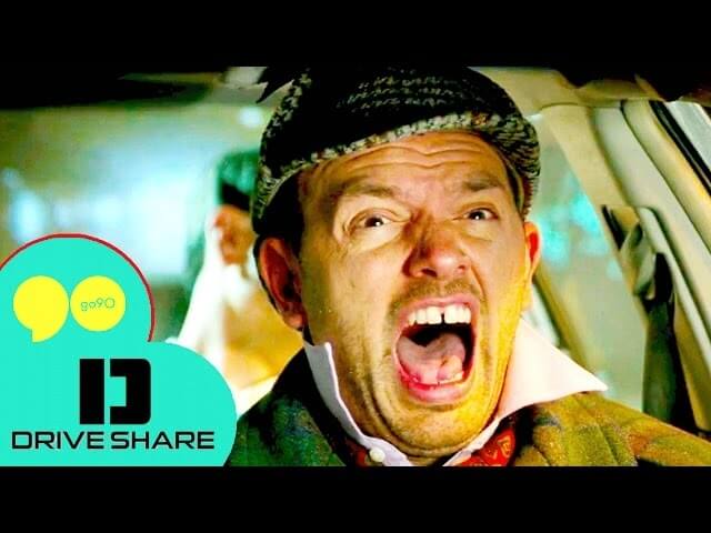 Andy Daly, Scott Aukerman, and a bunch of comedy ringers all need rides in the Drive Share trailer