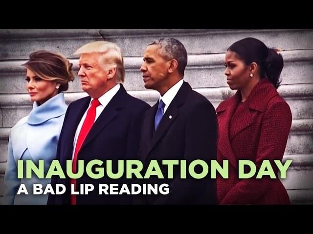 This bad lip reading of Trump’s inauguration feels scarily accurate