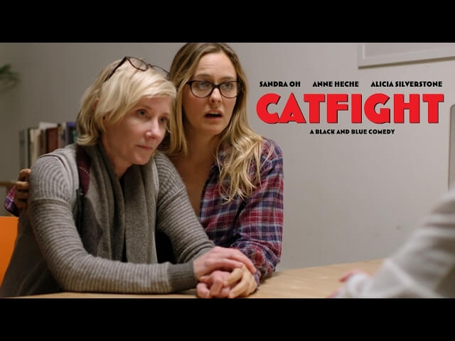 Watch Sandra Oh and Anne Heche beat each other senseless in the Catfight trailer