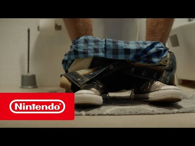 Nintendo releases ad encouraging you to play its new system on the shitter