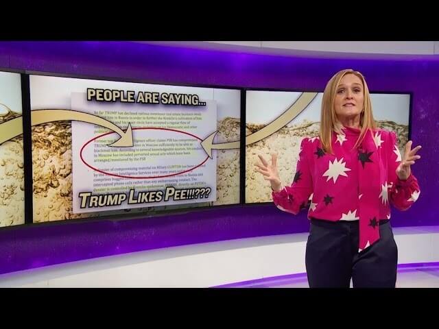 Samantha Bee calls the stream of new Trump rumors “comedy Christmas”