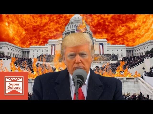 Trump’s inauguration is a nightmarish hellscape in Vic Berger’s latest video