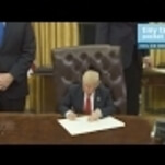 Tiny Trump is back, in video form