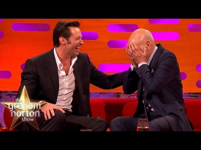 Hugh Jackman really enjoyed this story about Patrick Stewart’s penis