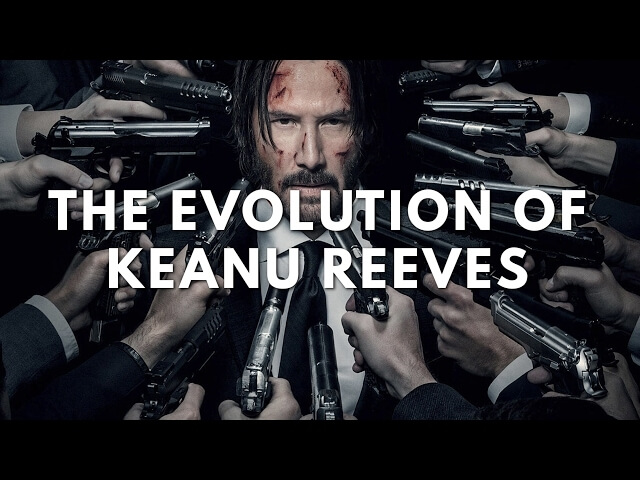 Trace the evolution of Keanu Reeves’ acting ability