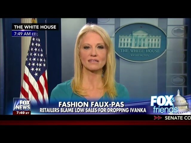 Kellyanne Conway gets a talking-to for shilling Ivanka Trump products