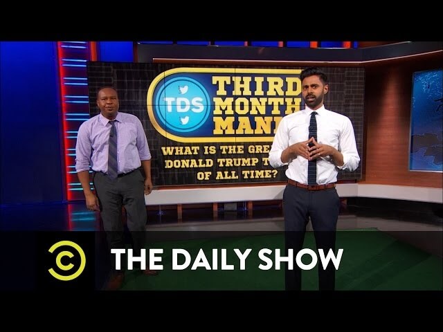 The Daily Show unveils bracket to determine Trump’s greatest tweet