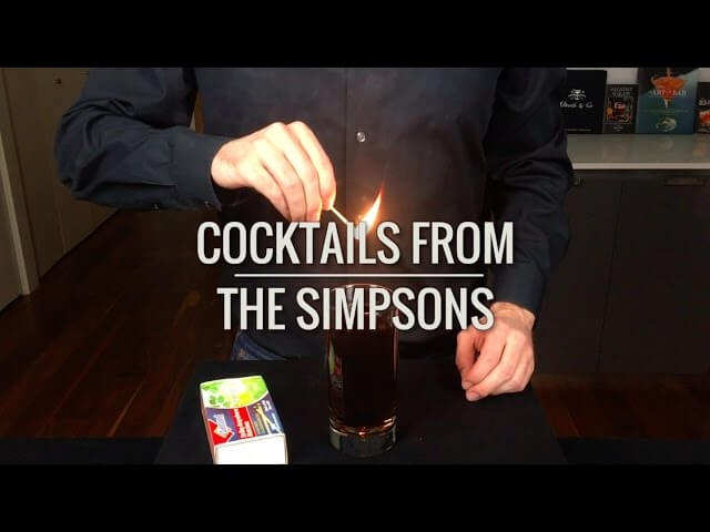 How to make a Flaming Moe and other cocktails from The Simpsons