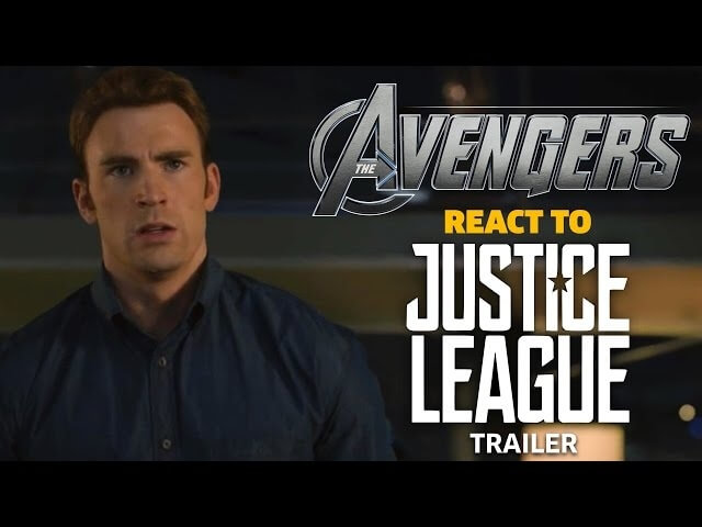 The Avengers watch the Justice League trailer, decide it looks pretty okay, actually