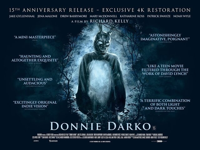 Donnie Darko will return to theaters in 30 days, 6 hours, 42 minutes, 12 seconds