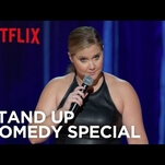 Amy Schumer already regrets her outfit in the trailer for The Leather Special