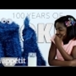 Watch Cookie Monster take us through 100 years of cookies