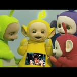 Stare into the void of the Teletubbies performing “Get Ur Freak On”