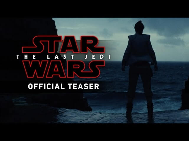 Luke Skywalker speaks in the first trailer for The Last Jedi