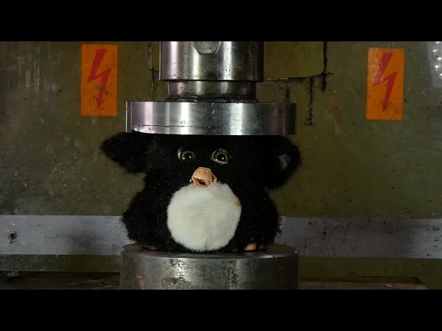 The time has come to watch another Furby be destroyed by a machine