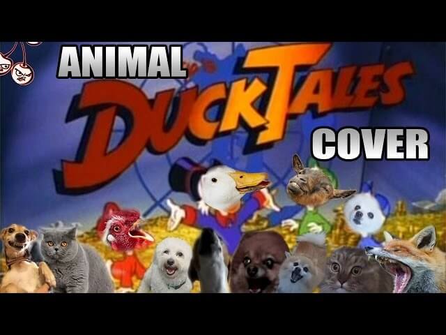 The DuckTales theme was not meant to be performed by actual animals