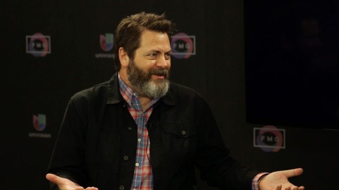 Nick Offerman has a huge crush on Sam Elliott