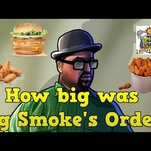 Watch a competitive eater devour a 9,050-calorie food order from Grand Theft Auto