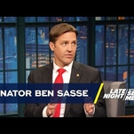 On Late Night, Seth Meyers finds a Republican almost willing to stand up to Trump